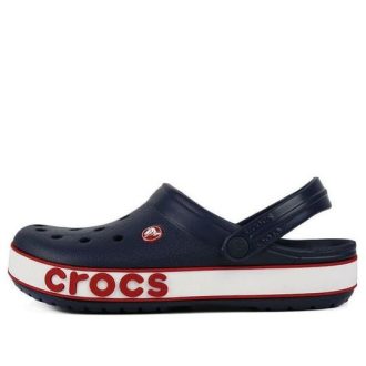 Sandalias Crocs (PS) Corcband con logo llamativo, estilo minimalista, informales, azules y rojas, 206022-4CC Sandalias Crocs (PS) Corcband con logo llamativo, estilo minimalista, informales, azules y rojas, 206022-4CC