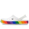 Sandalias Crocs Rainbow blancas 206361-94S