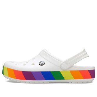 Sandalias Crocs Rainbow blancas 206361-94S