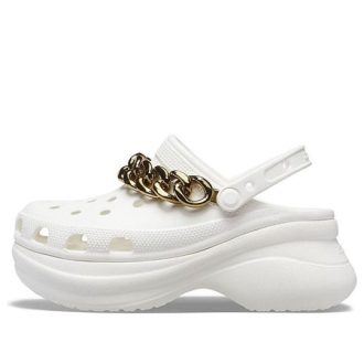 Sandalias Crocs Retro Chain en oro blanco (mujeres) 206662-19B
