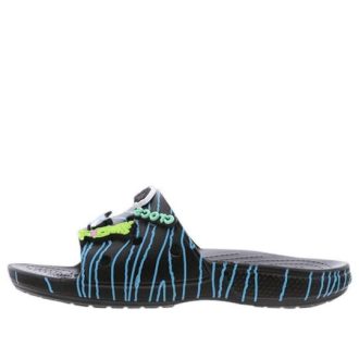 Sandalias Crocs Ron English x Classic Bootlegger «Negro Azul» 207526-001