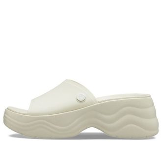 Sandalias Crocs Skyline para mujer, color blanco, 208182-2Y2