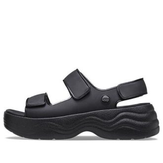 Sandalias Crocs Skyline para mujer, color negro, 208183-001