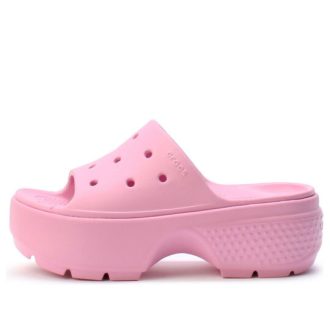 Sandalias Crocs Stomp para mujer, color rosa, 209346-6WY