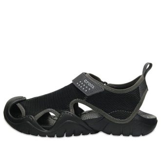 Sandalias Crocs Swiftwater «Negro Gris Claro» 203967-02S