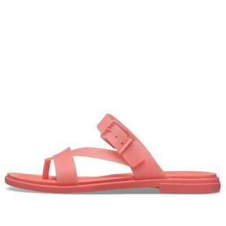 Sandalias Crocs Tulum para mujer, color naranja translúcido, 207173-6SL