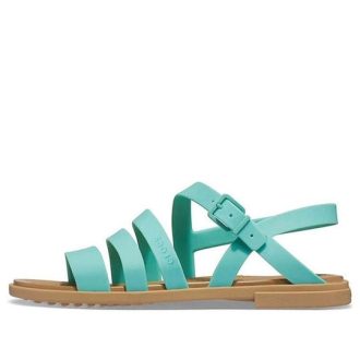 Sandalias Crocs Tulum para mujer, color verde, 206107-3U3