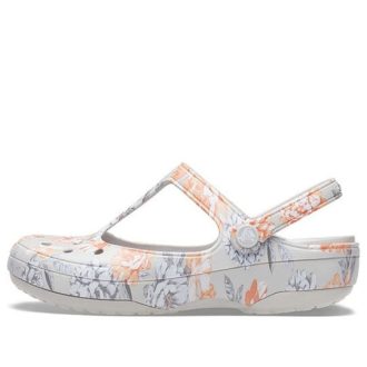Sandalias Crocs (WMNS) con flores blancas 206525-96M