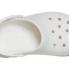 Sandalias Crocsband Full Force con suela gruesa, blancas y rojas, unisex, 206122-100