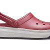 Sandalias Crocsband Full Force con suela gruesa, color rojo y blanco 206122-6RU