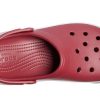 Sandalias Crocsband Full Force con suela gruesa, color rojo y blanco 206122-6RU
