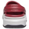 Sandalias Crocsband Full Force con suela gruesa, color rojo y blanco 206122-6RU