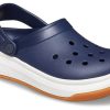 Sandalias Crocsband Full Force con suela gruesa unisex, azul y blanco, 206122-462