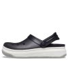 Sandalias Crocsband Full Force con suela gruesa, unisex, color negro y blanco, 206122-066