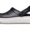 Sandalias Crocsband Full Force con suela gruesa, unisex, color negro y blanco, 206122-066