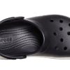 Sandalias Crocsband Full Force con suela gruesa, unisex, color negro y blanco, 206122-066