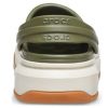 Sandalias Crocsband Full Force con suela gruesa, unisex, color verde, 206122-34E