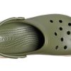 Sandalias Crocsband Full Force con suela gruesa, unisex, color verde, 206122-34E