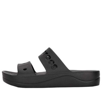 Sandalias de plataforma Crocs Baya para mujer, color negro, 208188