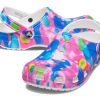 Sandalias de playa clásicas Crocs unisex azul rosa 207556-102