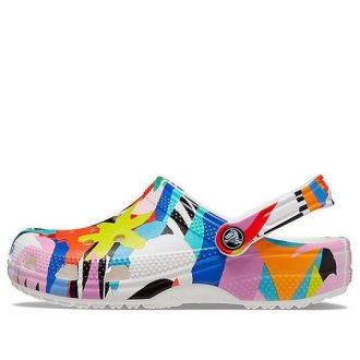 Sandalias de playa clásicas Crocs unisex multicolor blanco 207849-94S