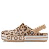 Sandalias de playa Crocs Bayaband con estampado de leopardo 206232-90L
