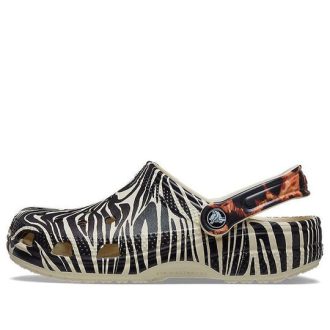 Sandalias de playa Crocs Classic Animal unisex «Blanco» 207840-2Y9