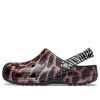 Sandalias de playa Crocs Classic Animal unisex negras 207840-0ZR