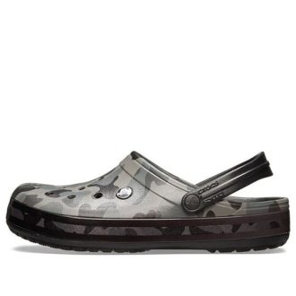 Sandalias de playa Crocs Classic Clog con estampado de camuflaje negro 205579-0DY