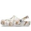 Sandalias de playa Crocs Classic Clog con estampado de camuflaje, unisex, color blanco, 206454-94S