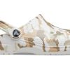 Sandalias de playa Crocs Classic Clog con estampado de camuflaje, unisex, color blanco, 206454-94S