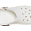 Sandalias de playa Crocs Classic Clog con estampado de leopardo en blanco 206638-1D1