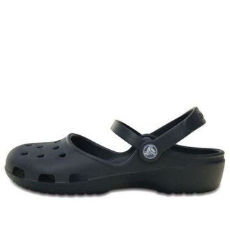 Sandalias de playa Crocs Classic Clog para mujer, color azul oscuro, 202494-410