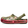 Sandalias de playa Crocs Classic Clog verde rosa 205579-3S9