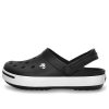 Sandalias de playa Crocs Crocband unisex, color negro y blanco, 11989-060