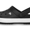 Sandalias de playa Crocs Crocband unisex, color negro y blanco, 11989-060