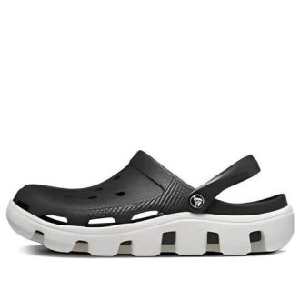 Sandalias de playa Crocs Duet en negro y blanco 11991-066