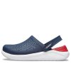 Sandalias de playa Crocs LiteRide unisex azul y rojo 204592-4CC