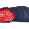 Sandalias de playa Crocs LiteRide unisex azul y rojo 204592-4CC