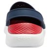 Sandalias de playa Crocs LiteRide unisex azul y rojo 204592-4CC