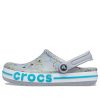 Sandalias de playa unisex Crocs con estampado gris y azul «Gris azul» 206232-0ES