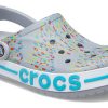 Sandalias de playa unisex Crocs con estampado gris y azul «Gris azul» 206232-0ES