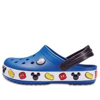 Sandalias deportivas antideslizantes Crocs Mickey Cozy pequeñas en azul (PS) 204992-4GX