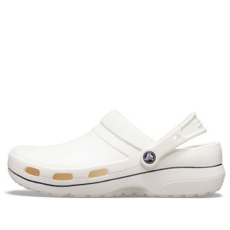 Sandalias deportivas antideslizantes Crocs unisex, color blanco y negro, 205883-126