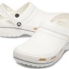 Sandalias deportivas antideslizantes Crocs unisex, color blanco y negro, 205883-126 Sandalias deportivas antideslizantes Crocs unisex, color blanco y negro, 205883-126