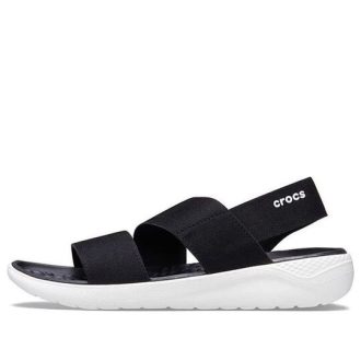 Sandalias deportivas Crocs (mujeres) «Negro Blanco» 206081-066