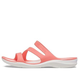Sandalias deportivas Crocs para mujer, cómodas y con suela suave, color rojo, 203998-6SL