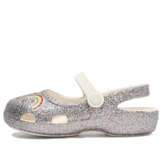 Sandalias deportivas Crocs (PS) Outdoor Flat Heel Shiny Silver 206370-93R Sandalias deportivas Crocs (PS) Outdoor Flat Heel Shiny Silver 206370-93R