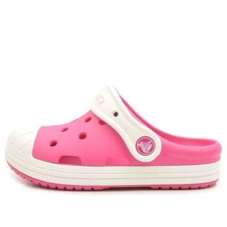Sandalias deportivas Crocs (PS) pequeñas para exteriores, de tacón plano, color rosa 202282-6MI Sandalias deportivas Crocs (PS) pequeñas para exteriores, de tacón plano, color rosa 202282-6MI