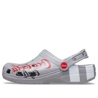 Sandalias deportivas informales unisex de tacón plano para exteriores Crocs Coca Cola x Crocs Crossover Light X, color gris, 207220-030